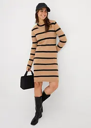 Stickad klänning i figurnära modell, bonprix