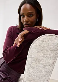 Finstickad kofta av mjuk yllemix, bonprix