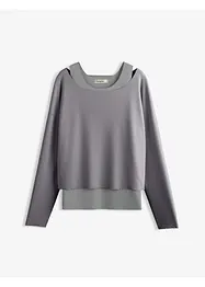 Linne och långärmad topp av jersey (2 delar), bonprix