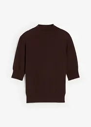 Polotröja av mjuk yllemix, bonprix