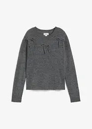 Tröja med rosetter, bonprix