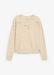 Tröja med rosetter, bonprix