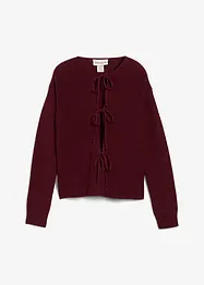 Cardigan med knytband, bonprix
