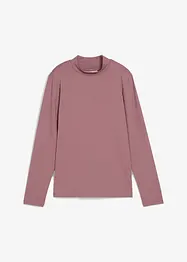 Långärmad topp med ståkrage, bonprix