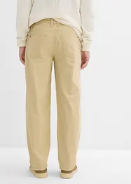 Twillbyxa i Relaxed Fit med skön midja, Straight, bonprix