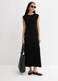 Finstickad klänning av viskosmix, bonprix