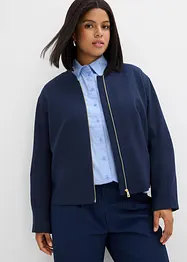 Blusjacka i mjuk materialmix, bonprix