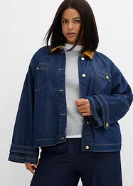 Jeansjacka med manchesterkrage, bonprix
