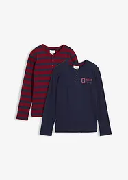 Farfarströja av ekologisk bomull (2-pack), bonprix