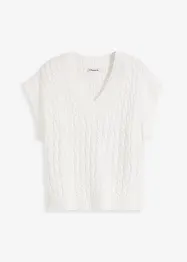 Slipover med flätstickning, bonprix