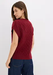 Slipover med flätstickning, bonprix