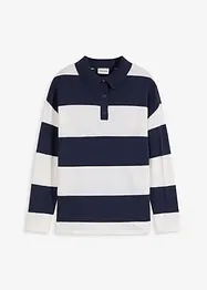 Oversizetröja med tenniskrage, bonprix
