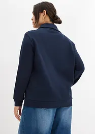 Oversizesweatshirt med dragkedja, bonprix