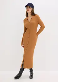 Stickad klänning av mjuk viskosmix, bonprix