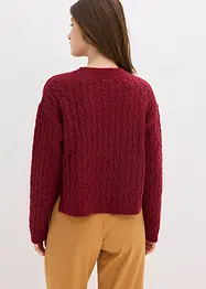 Tröja med flätmönster, bonprix