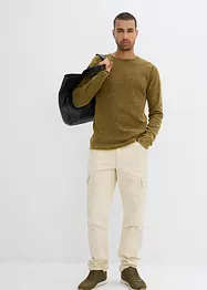 Tröja med tvättade effekter, Slim Fit, bonprix
