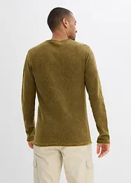 Tröja med tvättade effekter, Slim Fit, bonprix