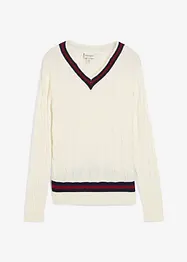 Finstickad tröja med kashmir, bonprix