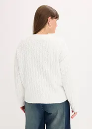 Tröja med flätmönster, bonprix