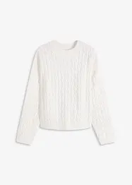 Tröja med flätmönster, bonprix