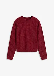 Tröja med flätmönster, bonprix