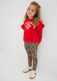 Leggings av elastisk, ekologisk bomullsmix (2-pack), bonprix