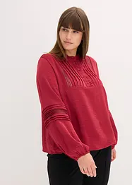Oversizeblus med välarbetade detaljer, bonprix