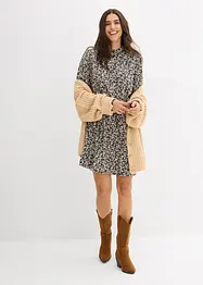 Miniklänning i följsam viskos, bonprix