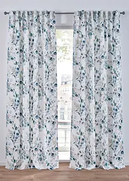 Gardin med bladmönster (1 styck), bonprix