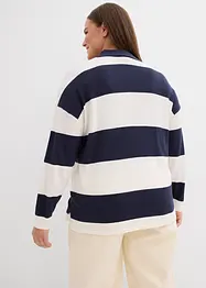 Oversizetröja med tenniskrage, bonprix