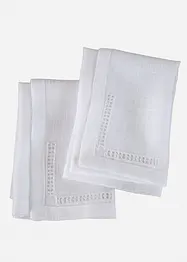 Tygservetter med hålbroderi (2-pack), bonprix