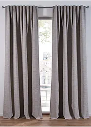 Mörkläggande gardinlängd med vävd struktur (1 styck), bonprix