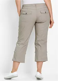 Stretchig cargobyxa, 3/4-längd, bonprix