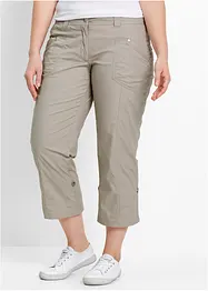 Stretchig cargobyxa, 3/4-längd, bonprix