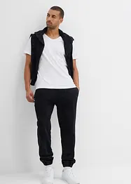 Sweatbyxa med tvättade effekter, av ekologisk bomull, Loose Fit, bonprix