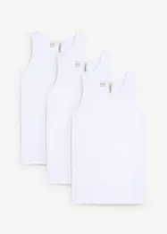 Undertröja med ekologisk bomull (3-pack), bonprix