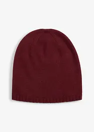 Finstickad mössa med merinoull, bonprix