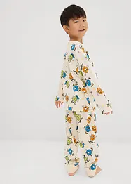 Pyjamas i ren ekologisk bomull (4 delar), bonprix