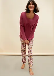 Pyjamas av ekologisk bomull, bonprix
