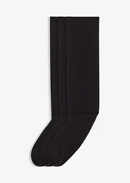 Termoknästrumpor i nylon med fleecefoder (120 den) (3-pack), bonprix