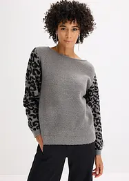 Leopardmönstrad tröja, bonprix