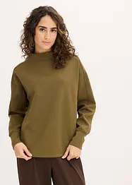 Oversizeweatshirt i mjuk och stabil trikå, bonprix