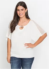 Blus av ren viskos, bonprix