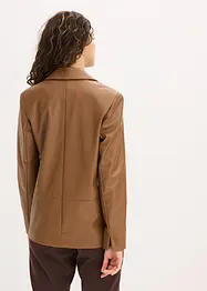 Oversizekavaj i skinnimitation, bonprix