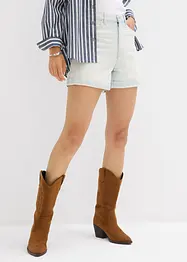 Jeansshorts High Waist, Low Stretch, bonprix