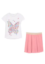 Topp + kjol för barn (2 delar), bonprix
