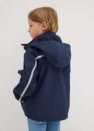 Vattenavvisande regnjacka med foder och huva för barn, bonprix