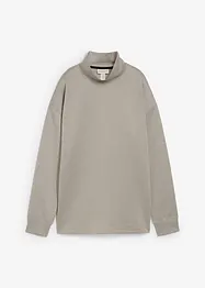 Sweatshirt med ståkrage i stabil trikå, bonprix