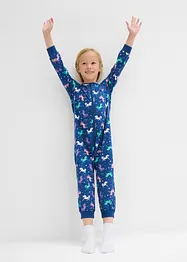 Sovoverall för barn i ekologisk bomull + dockpyjamas (2 delar), bonprix