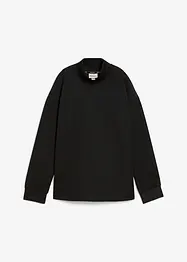 Sweatshirt med ståkrage i stabil trikå, bonprix
